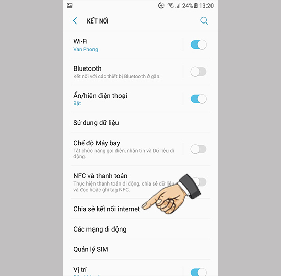 Vào chia sẻ kết nối